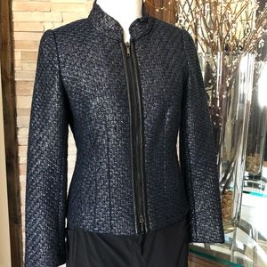 Statement jacket. Lafayette 148 zippered blazer - size 2